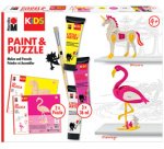 KiDS Kit peinture & puzzle Little Artist, flamant