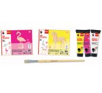 KiDS Kit peinture & puzzle Little Artist, flamant