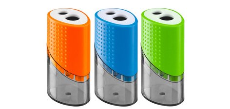 Taille-crayons wonday plastique 2 usages reserve    coloris assortis