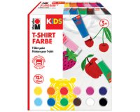 Verf voor T-shirt KiDS 36 ml tube - set van 12 stuks