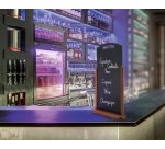 Ardoise de table HANDLE, grand, brun foncé