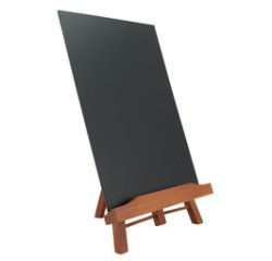 Ardoise de table JUNIOR avec chevalet, acajou