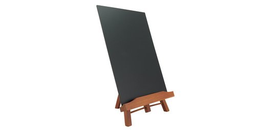 JUNIOR table slate with easel, mahogany