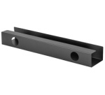 Goulotte passe-câble sous le bureau, noir