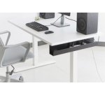 Goulotte passe-câble sous le bureau, noir