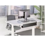 Goulotte passe-câble sous le bureau, noir