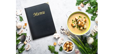 Protège-menus BASIC, A5, bordeaux