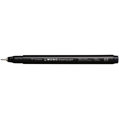 Tombow Feutre fin MONO drawing pen, largeur de tracé 01