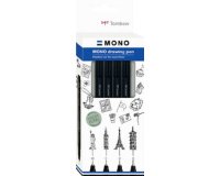 Tombow Feutre fin MONO drawing pen 'Bold Set', set de 4
