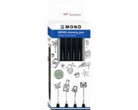Tombow Feutre fin MONO drawing pen 'Fine Set', set de 4