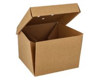 Doos voor burger 'pure' plooibaar