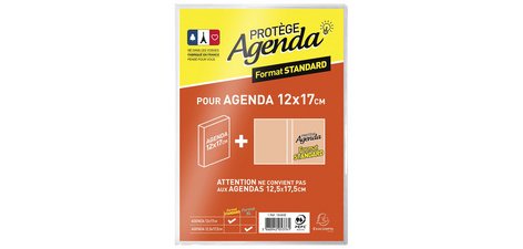 Protège-agenda STANDARD, en PVC, translucide