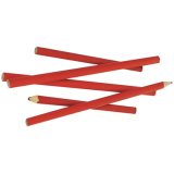 Crayon de charpentier, oval, rouge, 180 mm