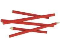 Crayon de charpentier, oval, rouge, 180 mm
