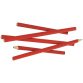 Crayon de charpentier, oval, rouge, 180 mm
