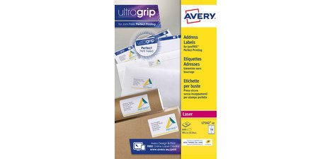 Etiquette d'adresse, 63,5 x 33,9 mm, blanc