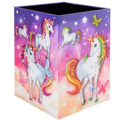 Corbeille à papier 'Licorne', carton