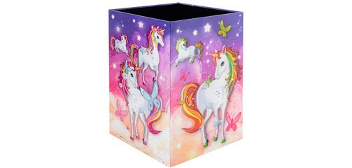 Corbeille à papier 'Licorne', carton