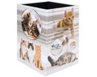 Corbeille à papier 'Chats', carton