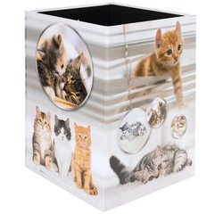 Corbeille à papier 'Chats', carton
