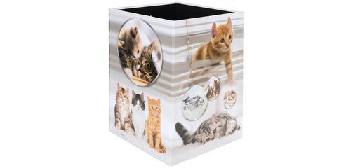 Corbeille à papier 'Chats', carton