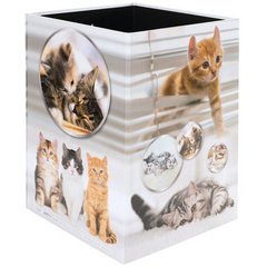 Corbeille à papier 'Chats', carton