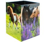 Corbeille à papier 'Pré à chevaux', carton