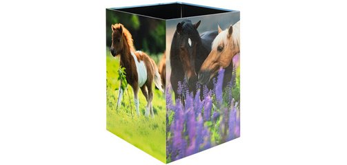 Corbeille à papier 'Pré à chevaux', carton