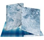 Chemise à élastiques 'Nature', A3, carton, Ice