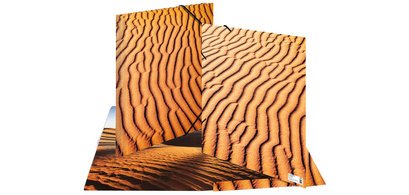 Chemise à élastiques 'Nature', A3, carton, Sand