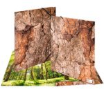 Chemise à élastiques 'Nature', A3, carton, Wood