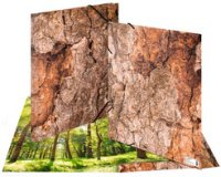 Elastiekmap 'Nature' A3 karton Wood