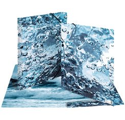 Chemise à élastiques 'Nature', A3, carton, Water