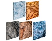 Assortiment de chemises à élastiques 'Nature', A4