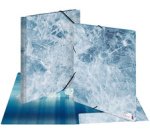 Chemise à élastiques 'Nature', A4, carton, Ice