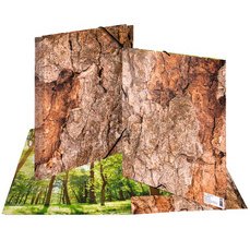 Elastiekmap 'Nature' A4 karton Wood
