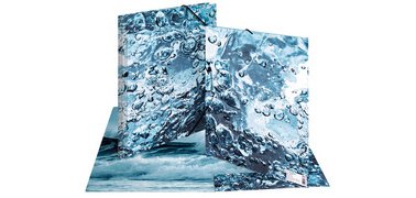 Chemise à élastiques 'Nature', A4, carton, Water