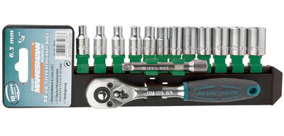 Jeu de clés à douille 1/4', 14 pièces