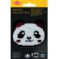 Panda en sequins réversibles, blanc-argent