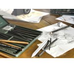 FABER-CASTELL Set de fusains PITT CHARCOAL, boîte de 24