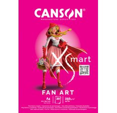 Bloc de dessin XS'MART FAN ART, A4