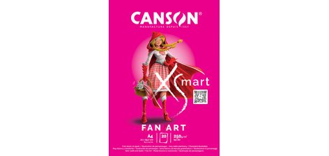 Bloc de dessin XS'MART FAN ART, A4