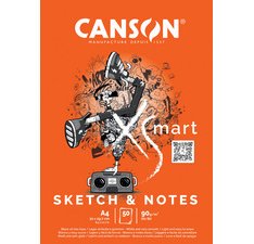 Bloc de dessin XS'MART SKETCH & NOTES, A4