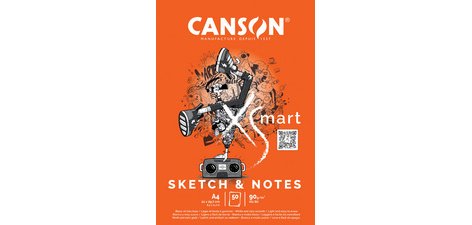 Bloc de dessin XS'MART SKETCH & NOTES, A4