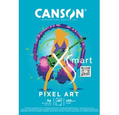 Bloc de dessin XS'MART PIXEL ART, A4