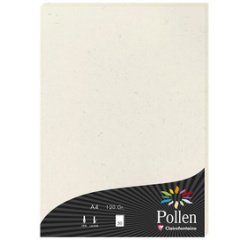 Feuille Pollen collection Natura 210 x 297 mm 120 g/m2 Blanc natura - Etui de 50
