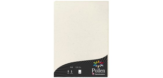 Pollen sheet collection Natura 210 x 297 mm 120 g/m2 White natura - Pack of 50