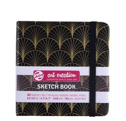 Talens Art Creation sketchbook Art Deco, 140 g/m², size 12 x 12 cm, 80 sheets