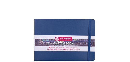 Talens Art Creation sketchbook, navy blue, size 21 x 15 cm