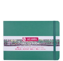 Talens Art Creation carnet de croquis, vert forêt, ft 21 x 15 cm